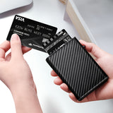 Men's Anti-theft Wallet, RFID Blocking Credit Card Holder With Zipper Coin Pocket, Automatic Pop-up Card Holder Money Clip, Ideal Gift For Men