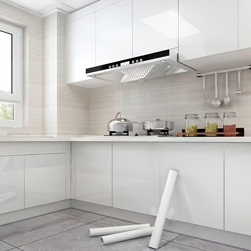 PVC Self-Adhesive Splatter Guard Roll, Fireproof & Heat-Resistant Oil-Proof Sticker, for Kitchen Stove, Countertop, Cabinet & Wall Protection, with Renewable Surface Cover Film for Holiday Cooking, Christmas, Halloween, Easte