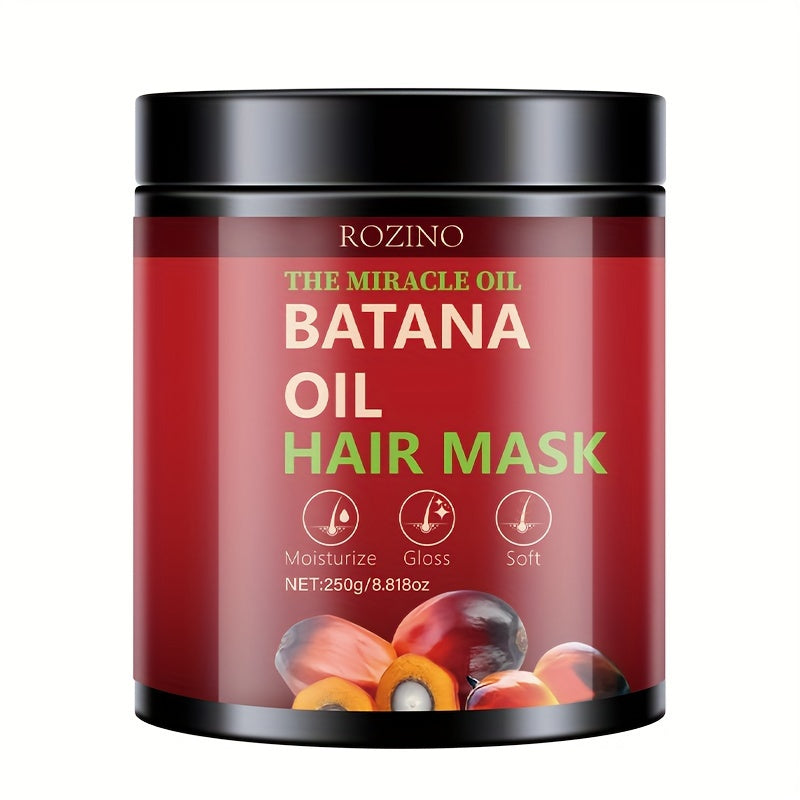 250g Miracle Oil Bataan Oil Hair Mask Deep Hair Care Conditioner Smoothes Frizzy Hair Hydrates and Moisturizes Hair Strands Strengthens Hair Roots Designed for Damaged Hair Types Makes Hair Smooth and Healthy Looking