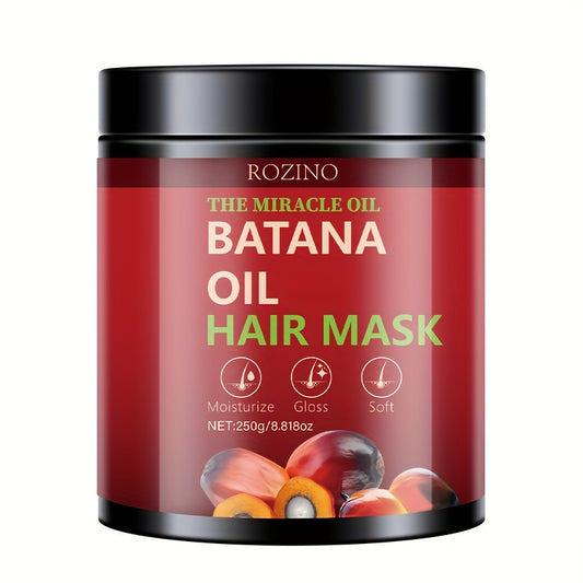 250g Miracle Oil Bataan Oil Hair Mask Deep Hair Care Conditioner Smoothes Frizzy Hair Hydrates and Moisturizes Hair Strands Strengthens Hair Roots Designed for Damaged Hair Types Makes Hair Smooth and Healthy Looking