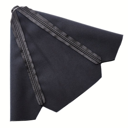 Funda universal para palanca de cambios de coche, de cuero sintético negro, para cambio manual o automático.