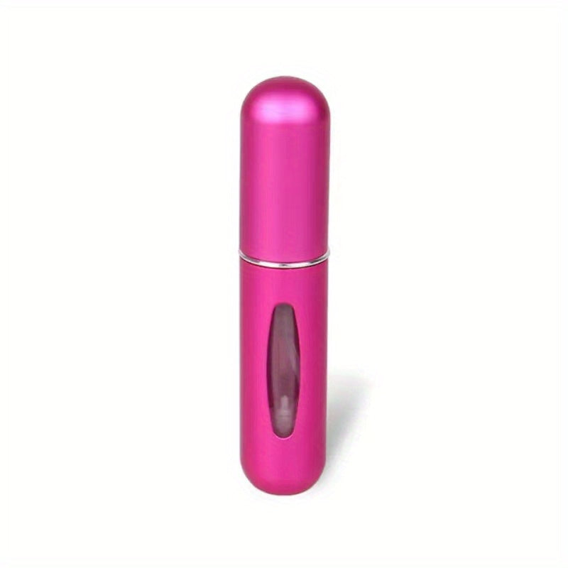 Botella de perfume compacta y recargable con atomizador: perfecta para viajar.