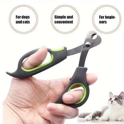 Stainless Steel Pet Nail Clippers for Dogs & Cats - Durable Grooming Tool, Battery-Free