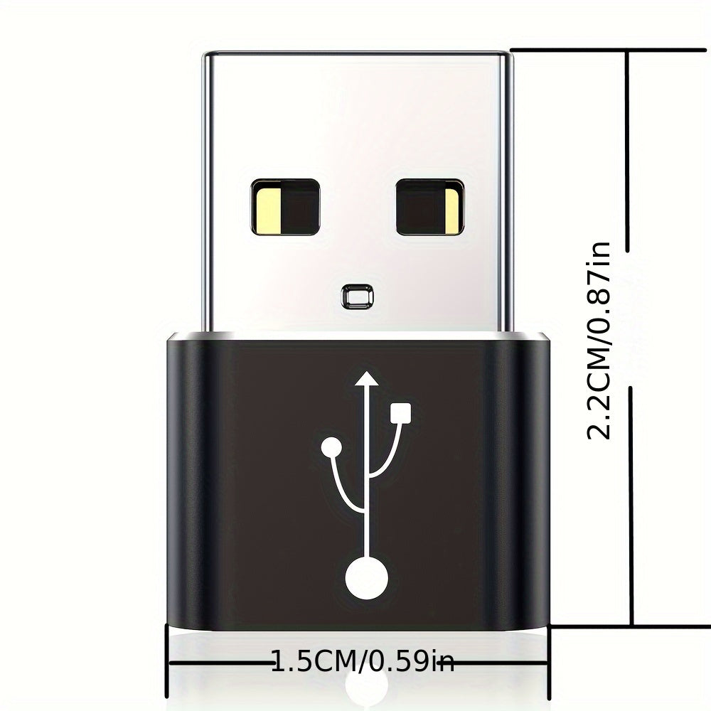 USB C Female To USB A Male Adapter, Type C To USB A Charger Cable Converter For IWatch 7 AirPods, MacBook, iPhone 11 12 13 14 Pro Max, iPad Mini 6, Samsung Galaxy S20 S21 S22.
