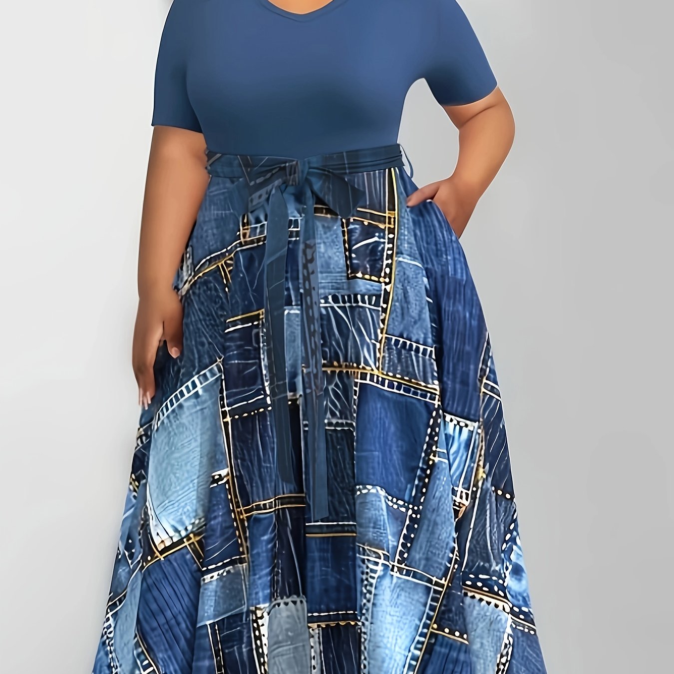 Plus Size, Women's Fashion Plus-Size Dress