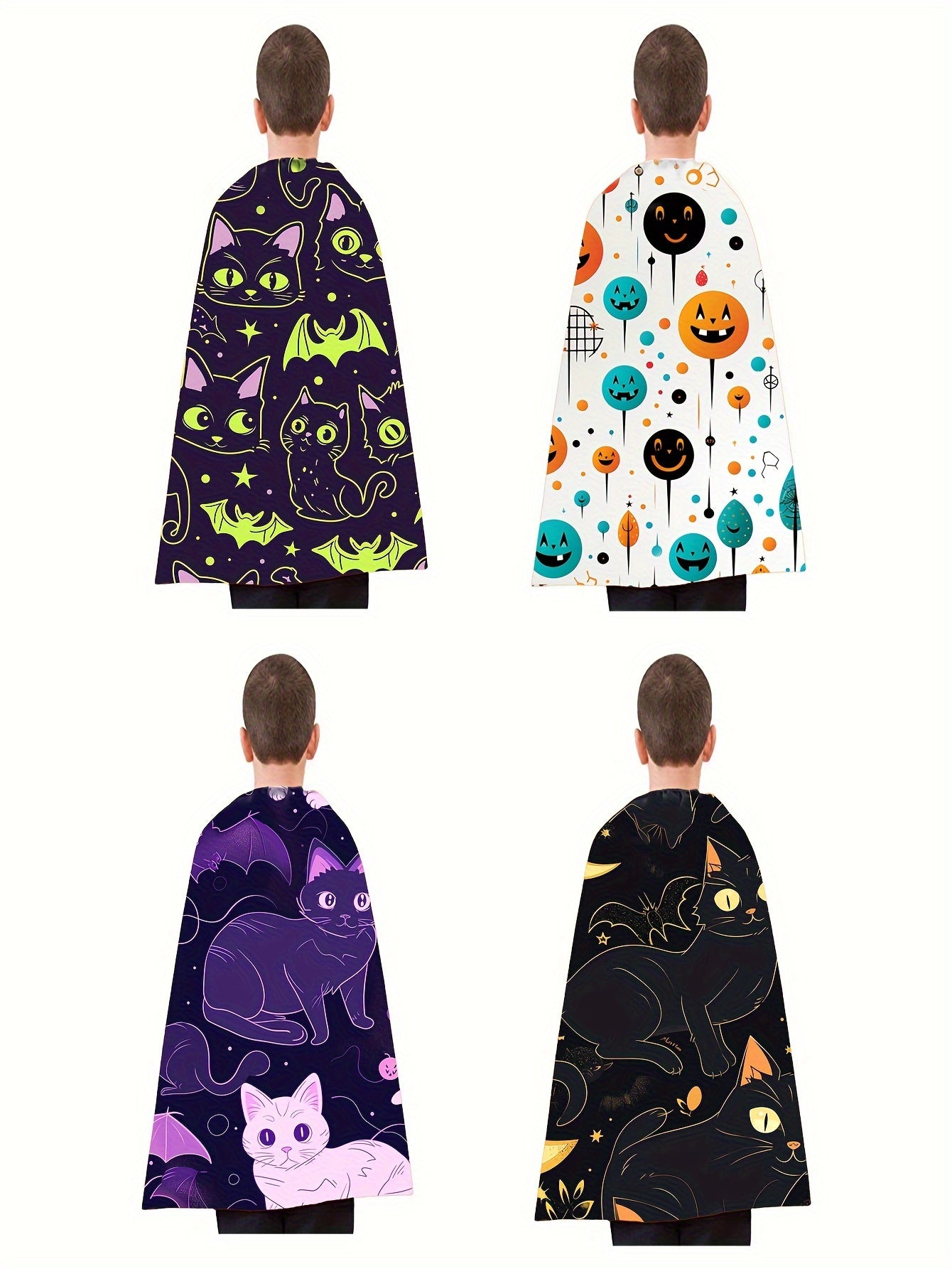 Kids' Halloween Superhero Cape - Storytelling Cloak for Boys & Girls, Perfect for Parties & Dress-Up, Polyester, Hand Washable (3-6 Years)