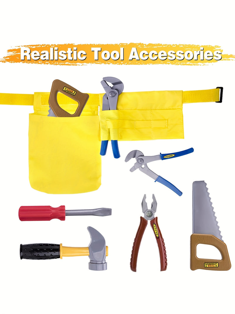 Construction Worker Costumes For Boys, Engineering Dress Up Clothes, Kid Builder Career Outfit, Role Play Toy Set, Halloween Birthday Gift