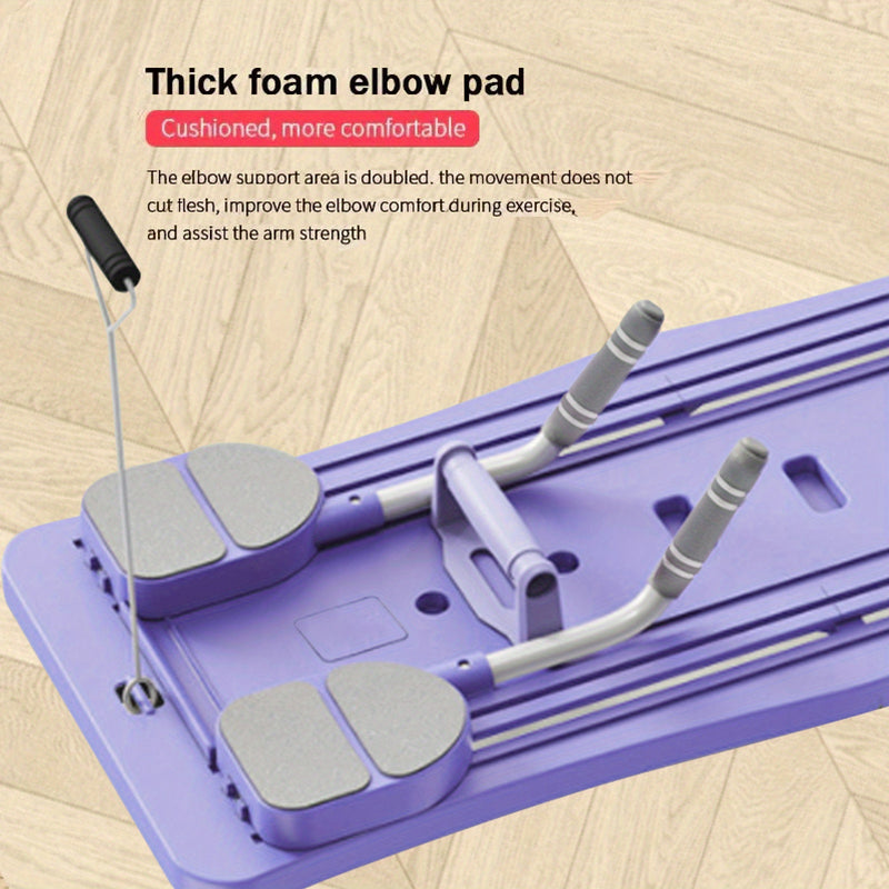 8 in 1 Portable Fitness Board - ABS Material Pilates Board, Core and Abdominal Muscle Strength Training, Home Fitness Equipment, Foldable Design for Easy Storage New Year Gift