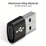 USB C Female To USB A Male Adapter, Type C To USB A Charger Cable Converter For IWatch 7 AirPods, MacBook, iPhone 11 12 13 14 Pro Max, iPad Mini 6, Samsung Galaxy S20 S21 S22.