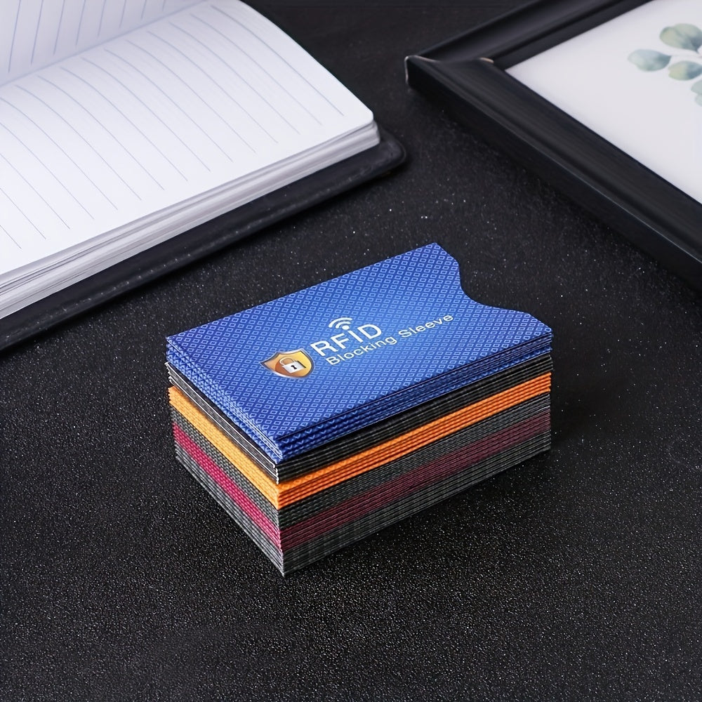 2/5PCS Anti RFID Blocking Card Holder, Business Credit Card Holder, Travel Protection Card Holder Wallet