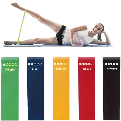 7 pçs tpe faixas de resistência conjunto fitness laço borracha treinamento força treino expansor yoga equipamentos ginásio elástico portátil pilates