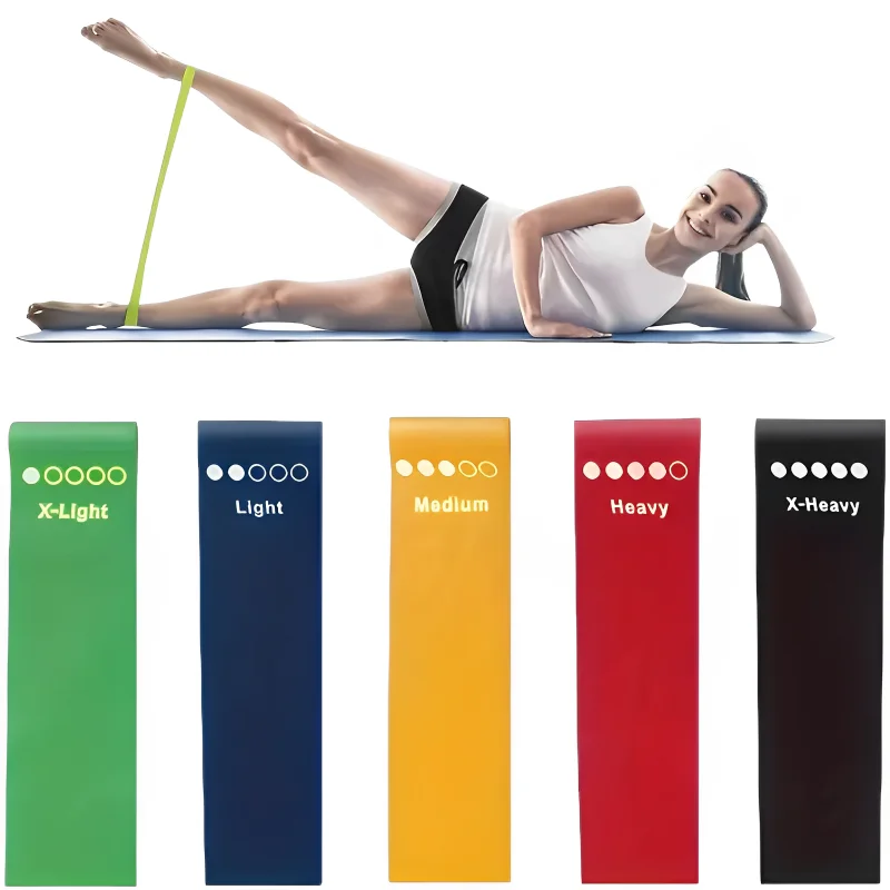 7pcs TPE Resistance Bands Set Fitness Loop Rubber Strength Training Workout Expander Yoga Equipment Gym Elastic Portable Pilates 