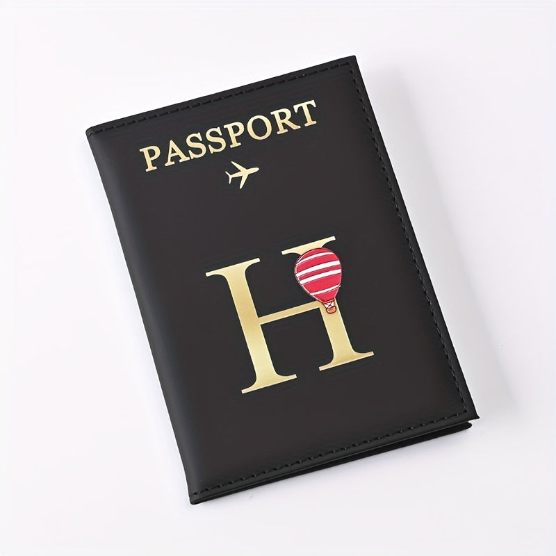 Creative Color Printing Letter Faux Leather Multi-Functional Passport Holder SIM Card ID Holder