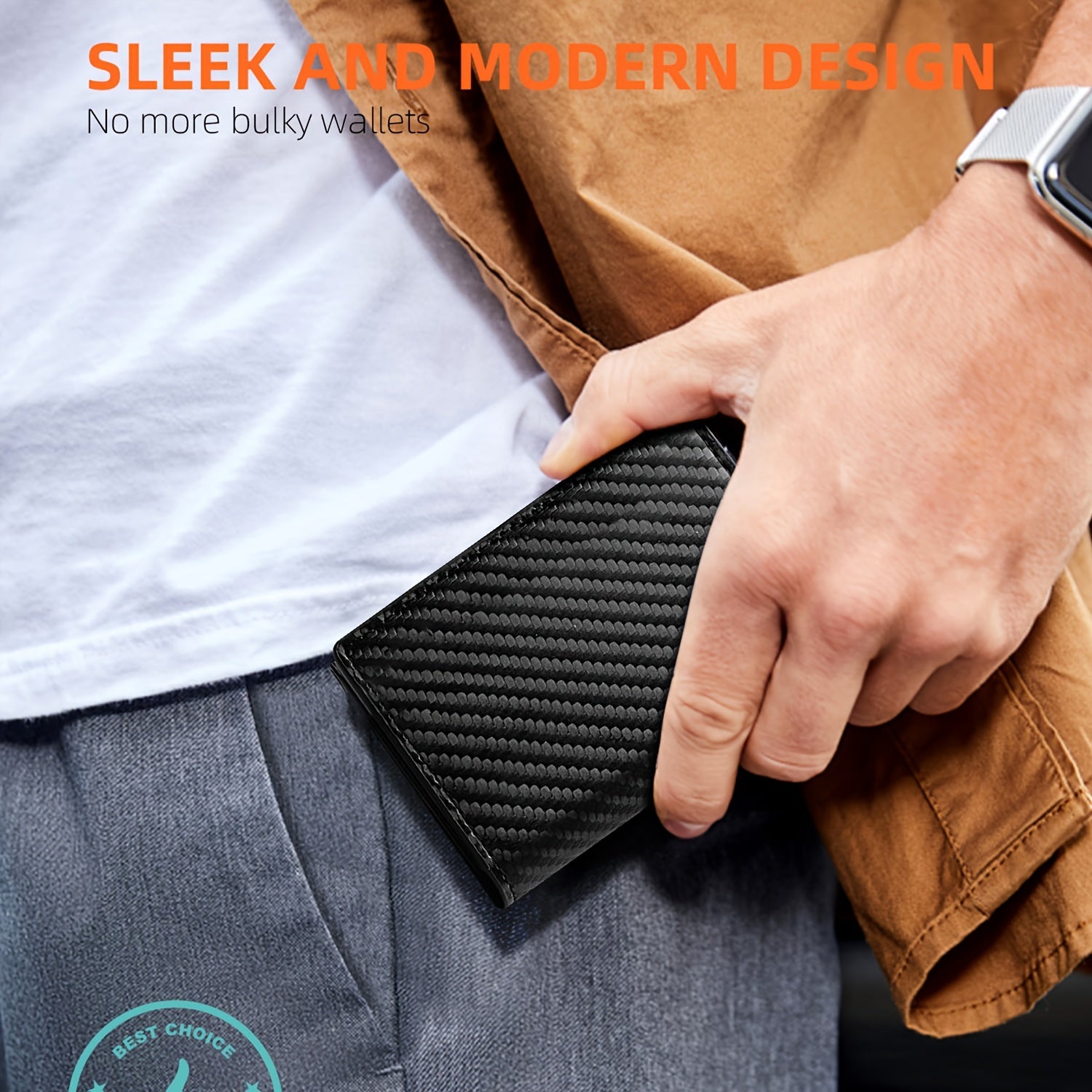 Men's Anti-theft Wallet, RFID Blocking Credit Card Holder With Zipper Coin Pocket, Automatic Pop-up Card Holder Money Clip, Ideal Gift For Men