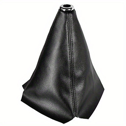 Funda universal para palanca de cambios de coche, de cuero sintético negro, para cambio manual o automático.