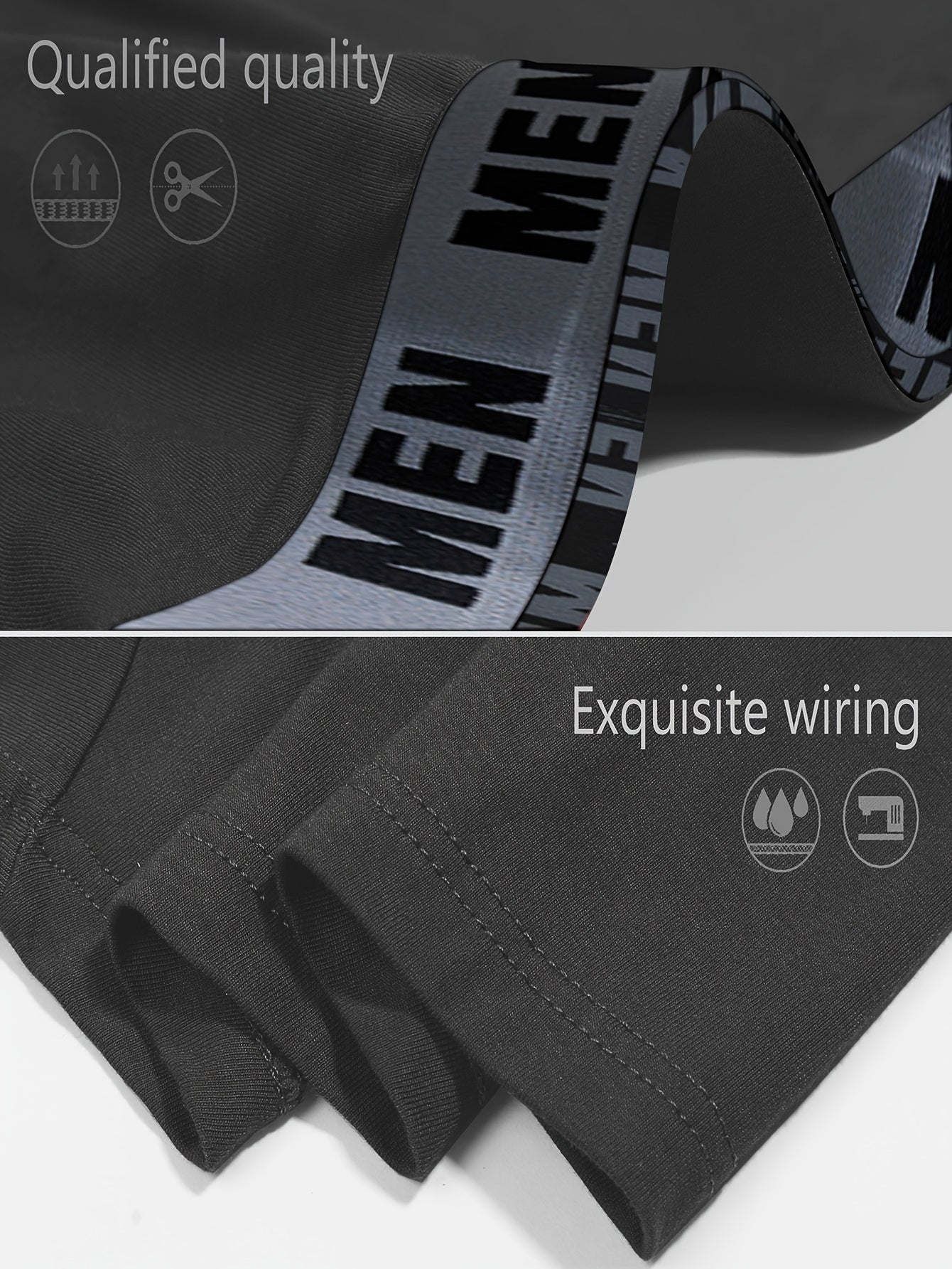 4pcs Combination Modal Men's Long Boxer Briefs