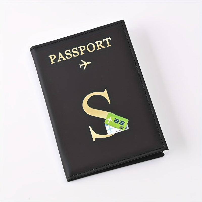 Creative Color Printing Letter Faux Leather Multi-Functional Passport Holder SIM Card ID Holder