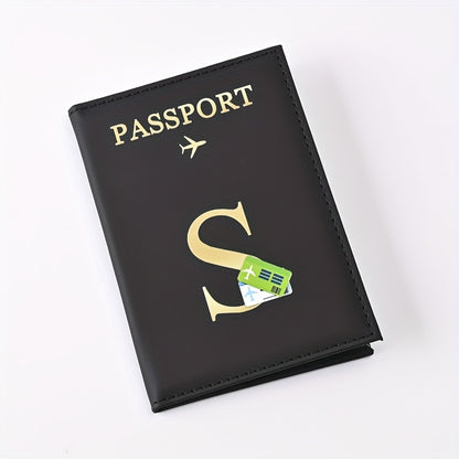 Creative Color Printing Letter Faux Leather Multi-Functional Passport Holder SIM Card ID Holder