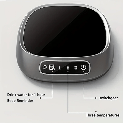 1pc New Smart Constant Temperature Touch Screen Heating Cup Mat Insulation Warm Cup Mat, 3-Speed Temperature Control, USB Powered Heating Pad for Drinks, Milk, Tea, Hot Chocolate, Ideal for Home and Office Use
