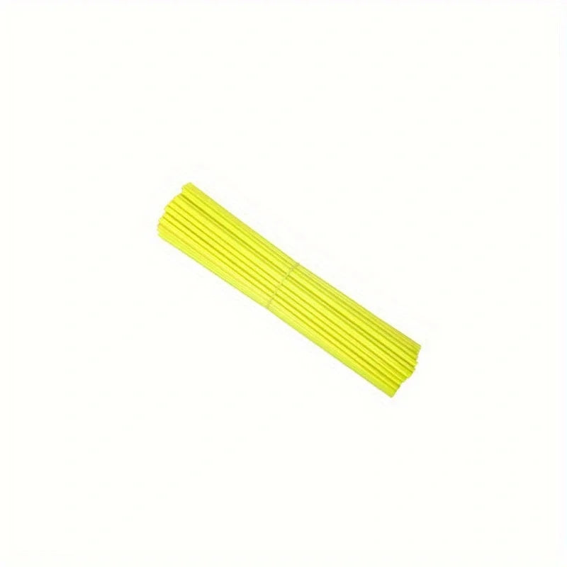 72 protectores de radios para ruedas de motocicleta, cubiertas de piel para llantas, accesorios geniales para motocross, 11 colores 