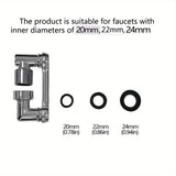 1pc Premium 1440° Copper Alloy Universal Swivel Faucet Spray Head - Adjustable, Water-Saving, And Easy to Install - Suitable for Extension Faucet, Aerator Spout, Kitchen Faucet, Wash Basin Robot Arm Faucet Extender, And Sink