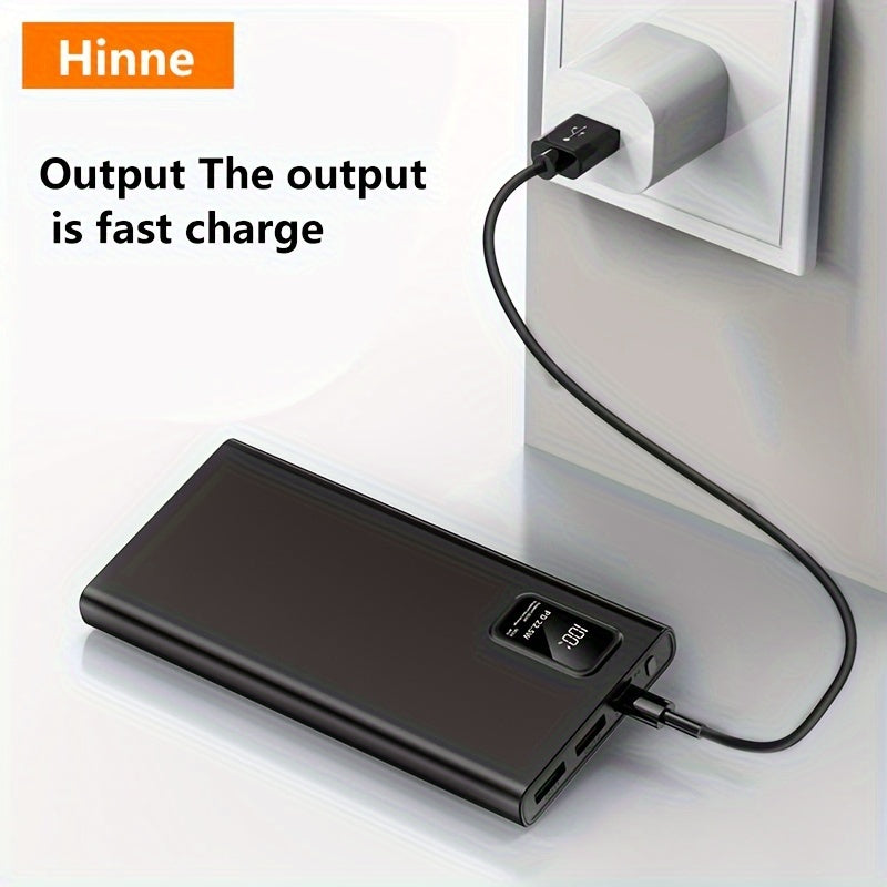 10000/20000/30000mAh, Large Capacity, Compact, Lightweight, Portable, Super Fast Charging Power Bank, LED Power Display Suitable For IPhone/Samsung/Android Electronic Products, Outdoor Power Emergency Device, Portable Power S