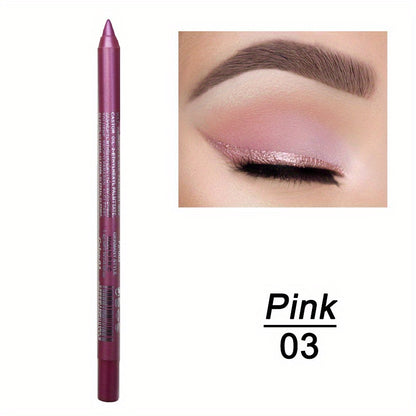 14-Color Colourful Eyeliner Pen, High Pigmented Pearly Glitter Shimmer Metallic Finish, Smokey Punk Gothic Style Eyeliner, Long Lasting Waterproof Eyeliner Stick For Music Festival