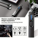 Ultimate Privacy Protection: Advanced Anti-Spy Hidden Camera Detector - Real-Time Alerts, Portable with LED Indicator for Home, Office &amp; Hotel Security - Ideal Christmas Gift