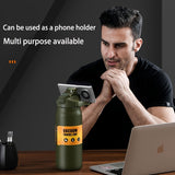 1pc Large Vacuum Flask, 304 Stainless Steel Insulated Sports Water Bottles, Travel Thermal Cups, For Hot And Cold Beverages, Summer Winter Drinkware, Gifts