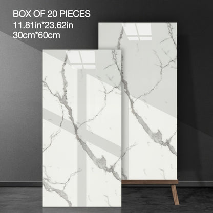 Thick Imitation Marble Tile Foam Wall Sticker, Self-Adhesive Waterproof Wallpaper, Peel and Stick, Easy to Clean and Cut, Suitable for Renovation and Decoration of Bathrooms, Living Rooms, Kitchens, Bedrooms and Offices