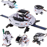 Kit de robot solar STEM 6 en 1, juguetes, regalos para niños de 8, 9, 10, 11, 12 y 13 años, juego de experimentos científicos de construcción educativa para cumpleaños, Halloween, Navidad y Acción de Gracias.