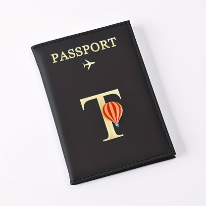Creative Color Printing Letter Faux Leather Multi-Functional Passport Holder SIM Card ID Holder