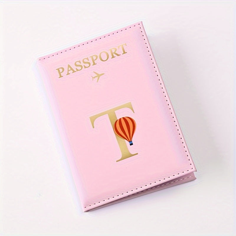 Creative Color Printing Letter Faux Leather Multi-Functional Passport Holder SIM Card ID Holder