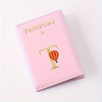 Creative Color Printing Letter Faux Leather Multi-Functional Passport Holder SIM Card ID Holder