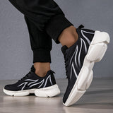Men's Breathable Lightweight Sneakers - Comfortable, Non-Slip Running Shoes with Lace-Up Closure