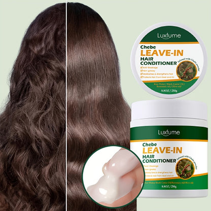 Chebe Leave In Conditioner with Castor oil, Thickening Strengthening Chebe Butter, Chebe Powder, Chebe Oil, Best for Split Ends/Dry/Damaged Hair