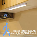 Smart Motion-Activated LED Light Strip - Wireless, Magnetic Mount, USB Rechargeable for Wardrobe, Kitchen, Desk & More