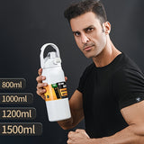 1pc Large Vacuum Flask, 304 Stainless Steel Insulated Sports Water Bottles, Travel Thermal Cups, For Hot And Cold Beverages, Summer Winter Drinkware, Gifts
