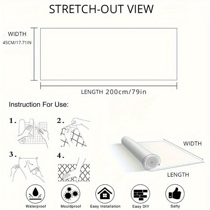 Película protectora electrostática transparente para pared, decoración de pared antiadherente, adhesivo de plástico impermeable y resistente al aceite, apto para cocina y hogar, instalación sencilla.