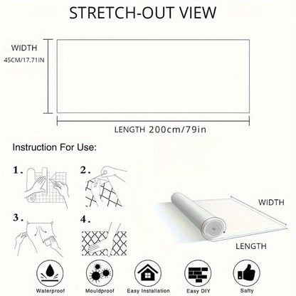 Película protectora electrostática transparente para pared, decoración de pared antiadherente, adhesivo de plástico impermeable y resistente al aceite, apto para cocina y hogar, instalación sencilla.