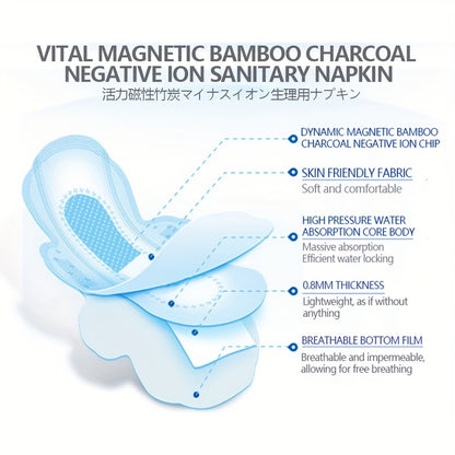 Ultra-thin wing pads 5 packs, women's comfortable and soft menstrual pads, anti-side leakage and fragrant-free menstrual care pads, women's independent packaging with wings menstrual pads