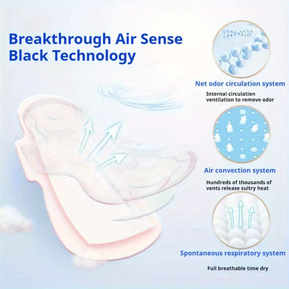 4 Bags/24pcs FREEMORE Ultra-Thin And Ultra-Long 430Mm Night Sanitary Pads, Comfortable Sleeping, Free Rotation, No Need to Worry about Side Leakage