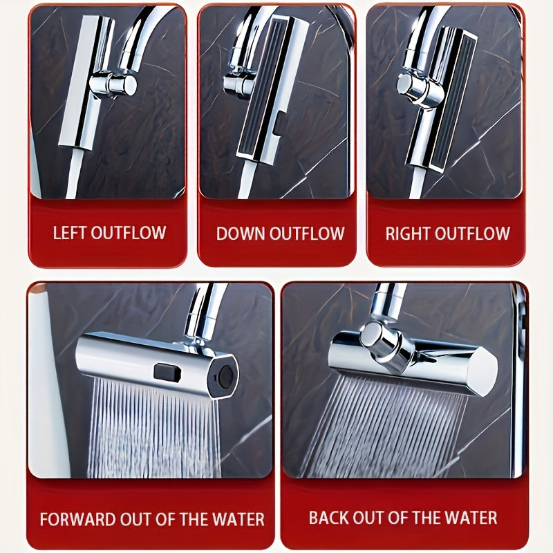 Adaptador de grifo de cocina multifuncional (1 pieza), accesorio de repuesto para grifo de lavabo de baño, material ABS, acabado superficial sin terminar, compatible con varios modelos. Accesorio esencial para el hogar en Navidad y Halloween.