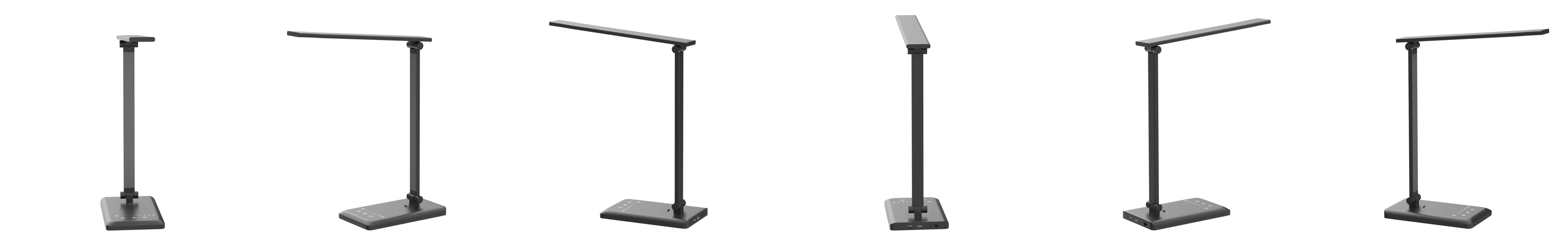 Foldable Portable LED Desk Lamp For Home, Office, Bedroom, 5 Brightness Levels And 5-Color Temperatures(3000k-6500k) To Match Use