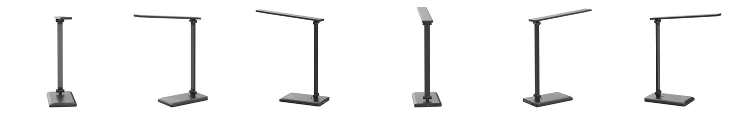 Lámpara de escritorio LED portátil y plegable para el hogar, la oficina y el dormitorio. 5 niveles de brillo y 5 temperaturas de color (3000k-6500k) para adaptarse a diferentes usos.