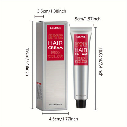 Two Packs of 100g Red Hair Color Enhancer, Easy to Change Color, Moisturizing Hair, Easy to Clean, Hair Wax