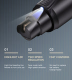 Rechargeable Pet Nail Grinder with LED Light - USB Powered, Lithium Battery, Ideal for Dogs & Cats