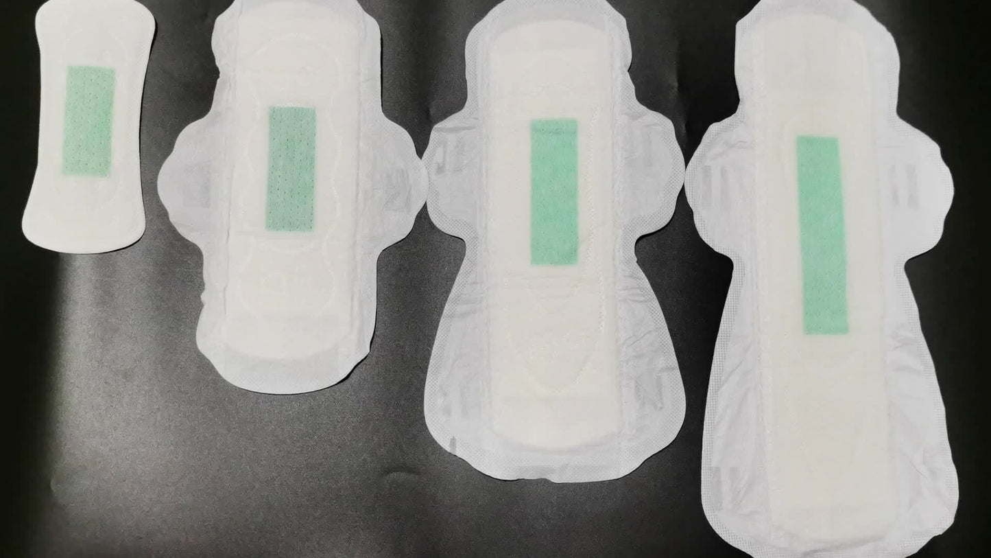 Ultra-thin wing pads 5 packs, women's comfortable and soft menstrual pads, anti-side leakage and fragrant-free menstrual care pads, women's independent packaging with wings menstrual pads