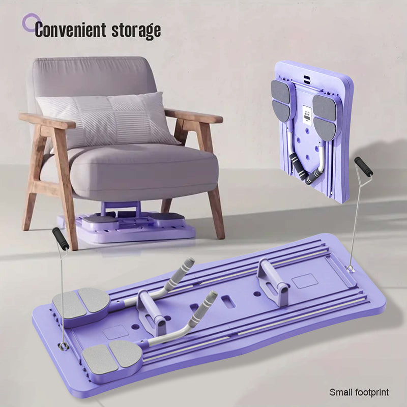 8 in 1 Portable Fitness Board - ABS Material Pilates Board, Core and Abdominal Muscle Strength Training, Home Fitness Equipment, Foldable Design for Easy Storage New Year Gift