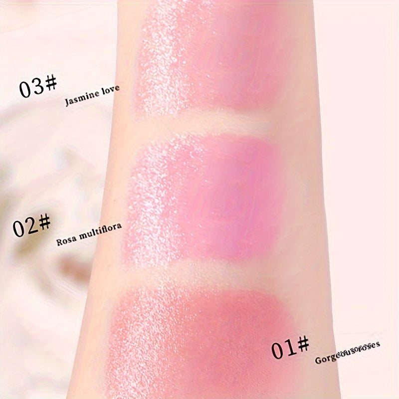3pcs Hypoallergenic Petal Color-Changing Lip Balm with Vitamin E - Long-Lasting, Moisturizing, Temperature-Sensitive Lipstick in Metallic Tubes, Perfect Mother's Day Gift for Women